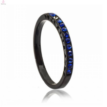 Escaparate de moda de la joyería del anillo de dedo del alfabeto de imitación de cobre negro de moda